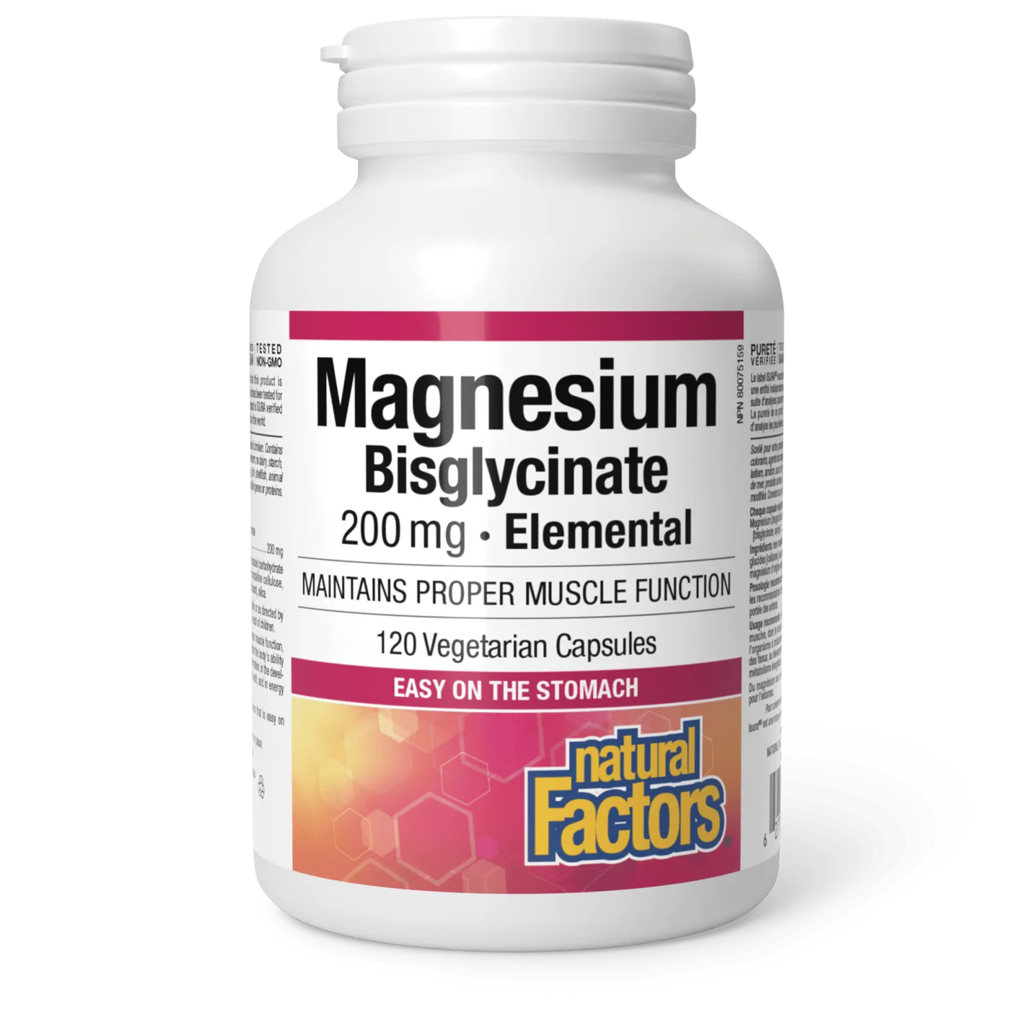 Natural Factors Magnesium Bisglycinate 200mg