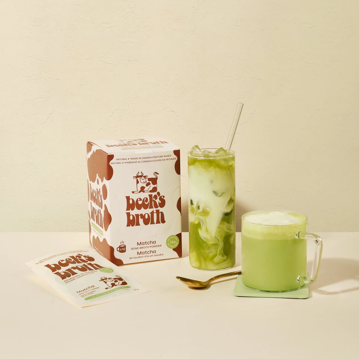 Beck's Broth Protein Matcha Latte