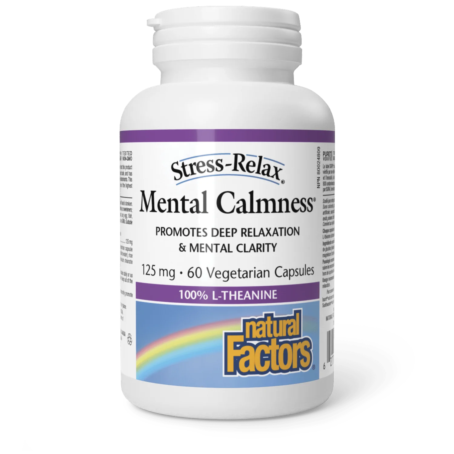Natural Factors Mental Calmness 125mg, Stress-Relax