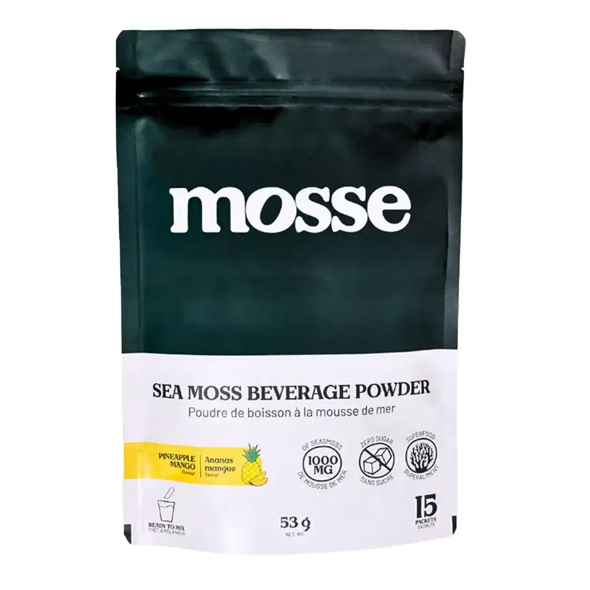 Mosse- Sea Moss Beverage Powder - Pineapple & Mango