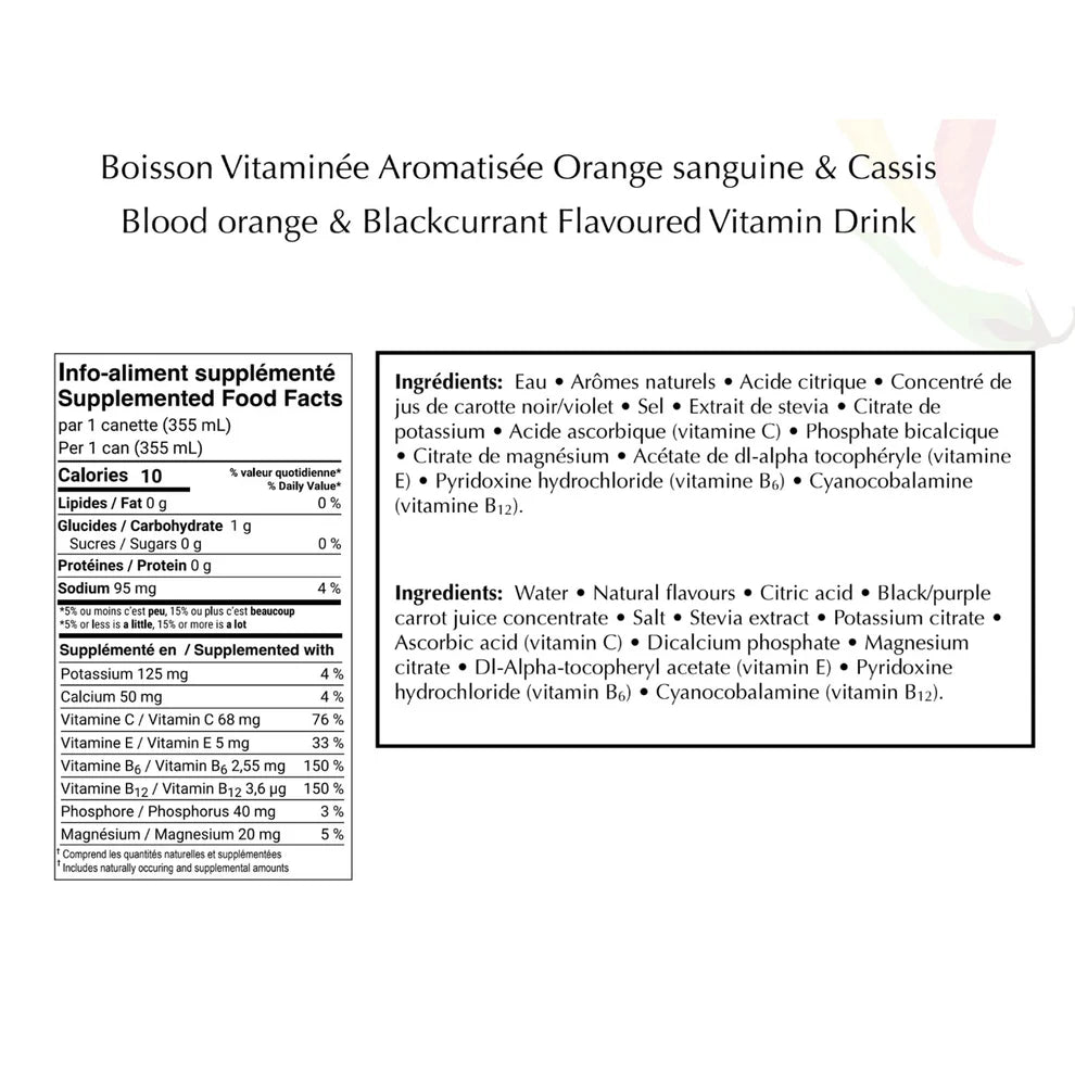 O Hydration Vitamin Water Blood Orange & Blackcurrent