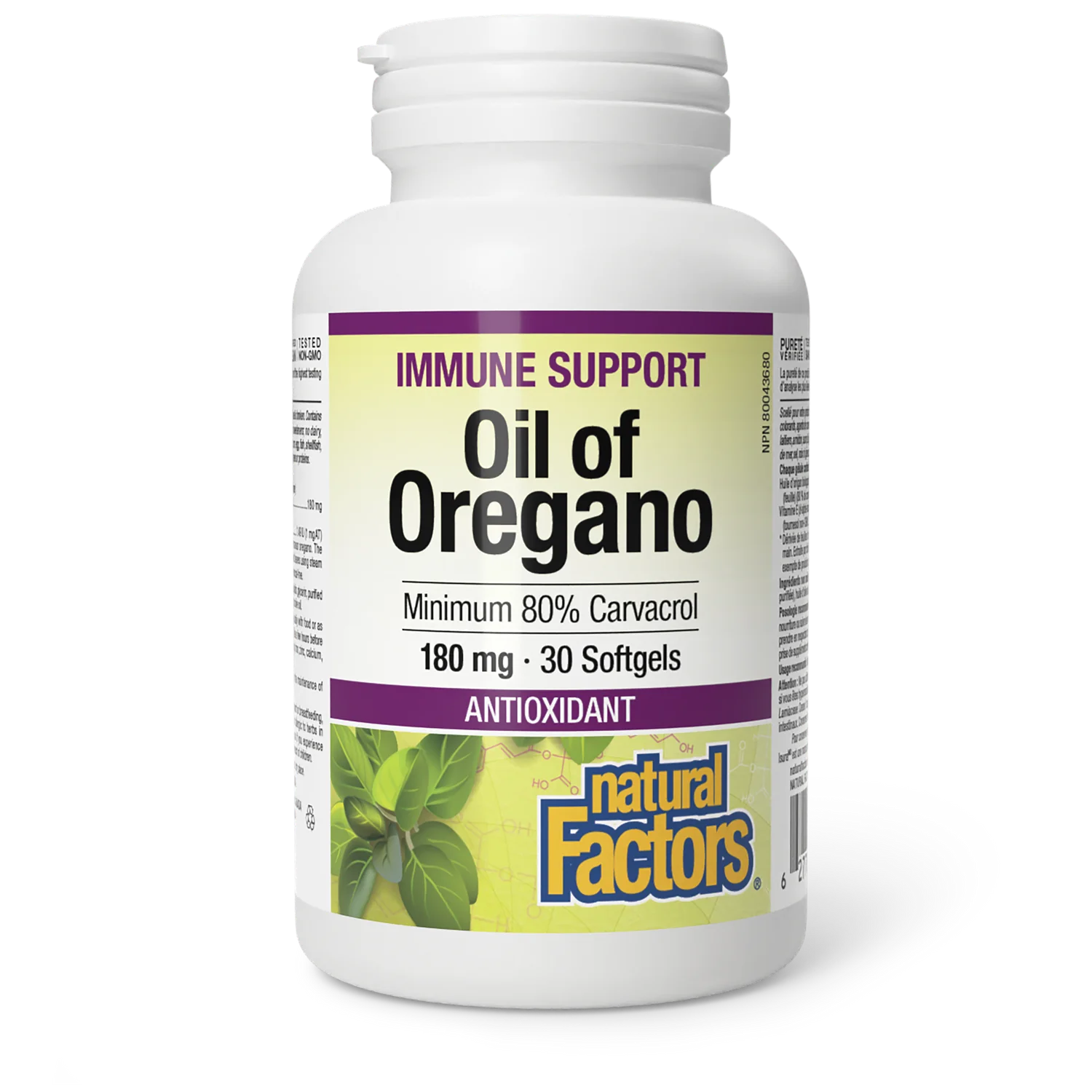 Natural Factors Oil of Oregano softgels