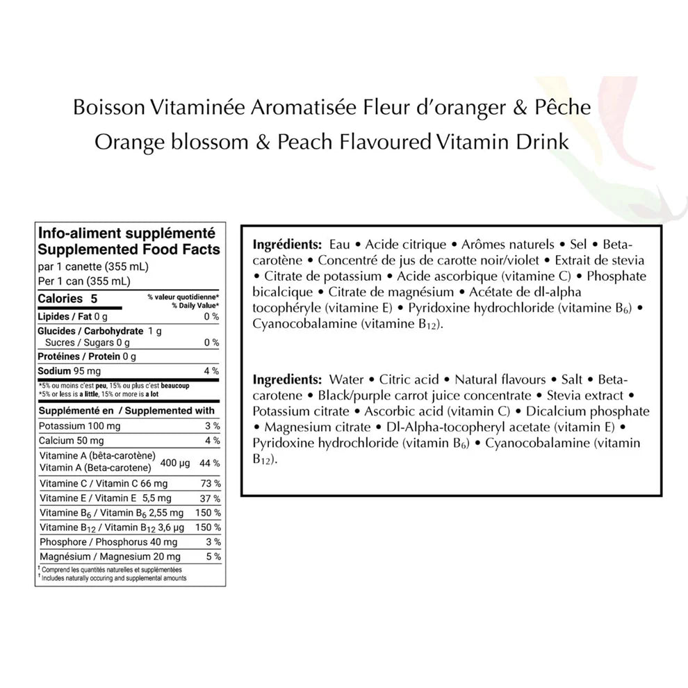 O Hydration Vitamin Water Peach & Orange Blossom