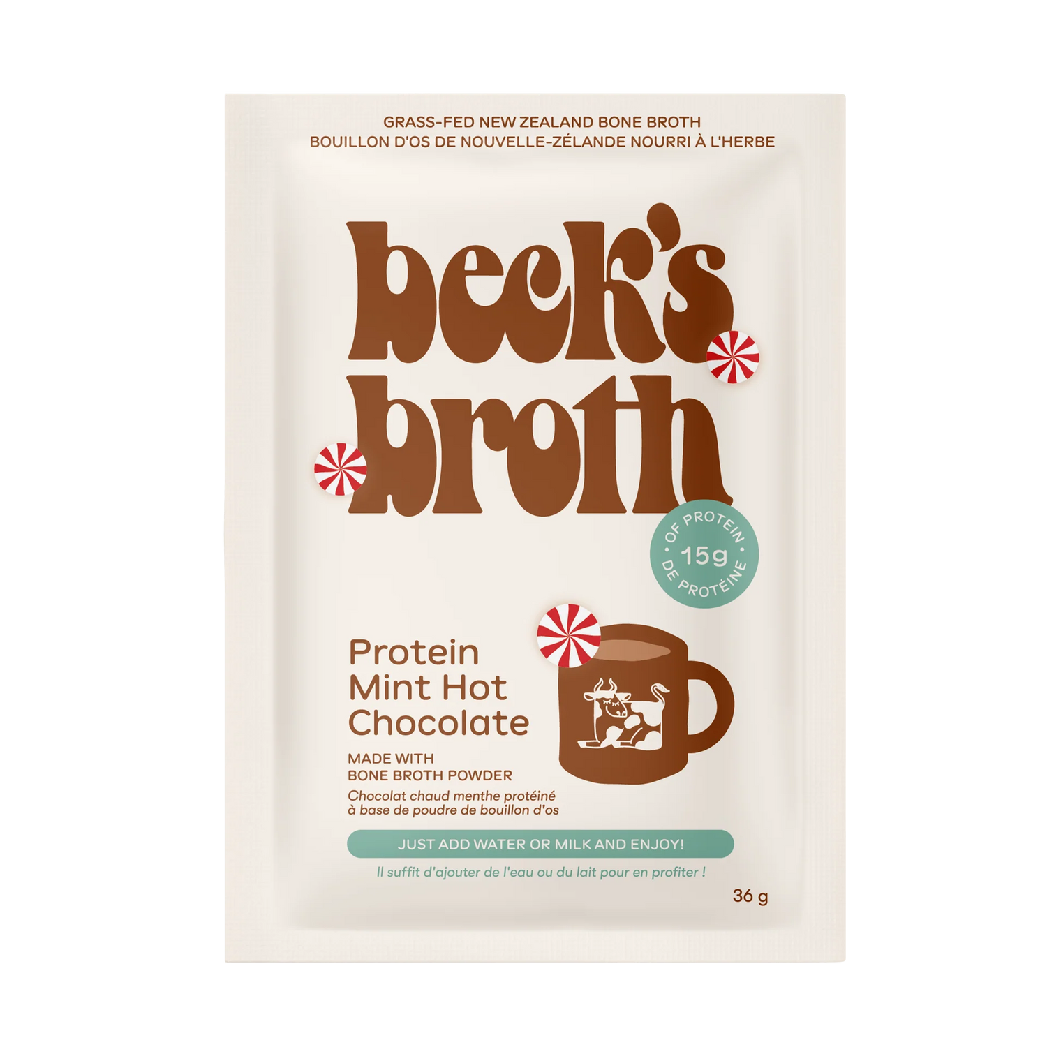 Beck's Broth Protein MINT Hot Chocolate