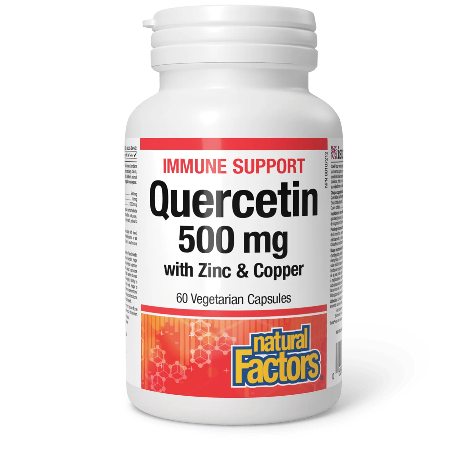 Natural Factors Quercetin with Zinc & Copper 500mg