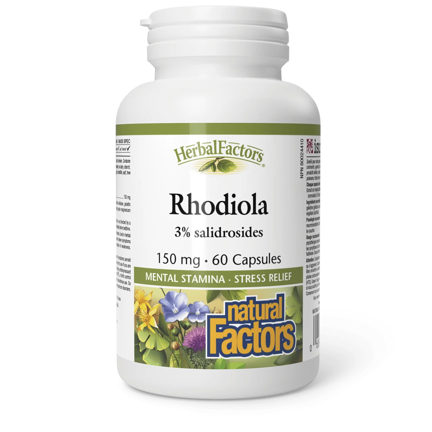 Natural Factors Rhodiola 150mg HerbalFactors