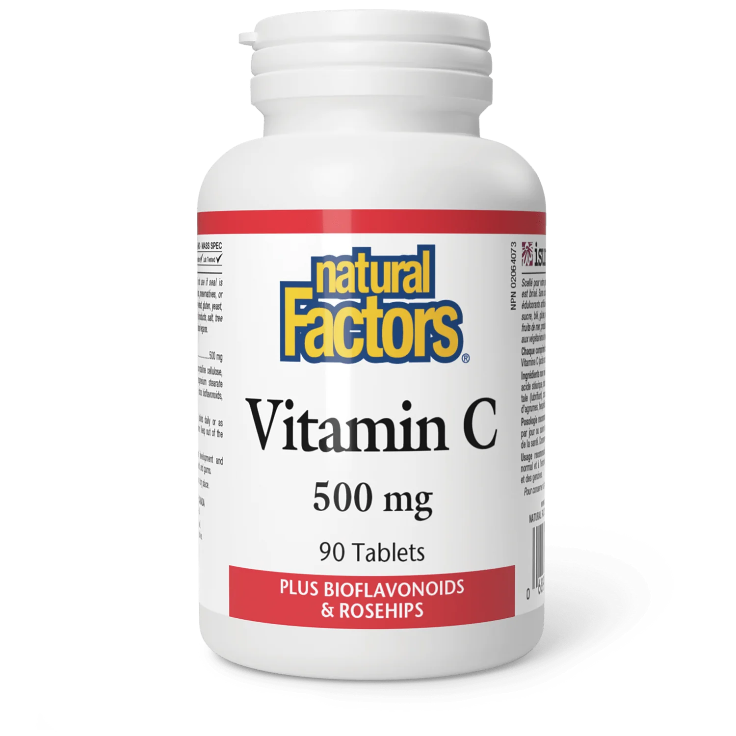 Natural Factors Vitamin C Plus Bioflavonoids & Rosehips 500mg