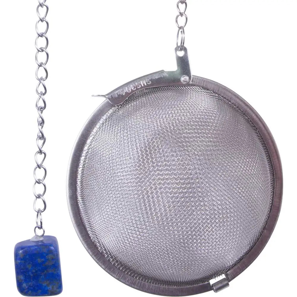 Stainless Steel Tea Infuser with Gem Stone