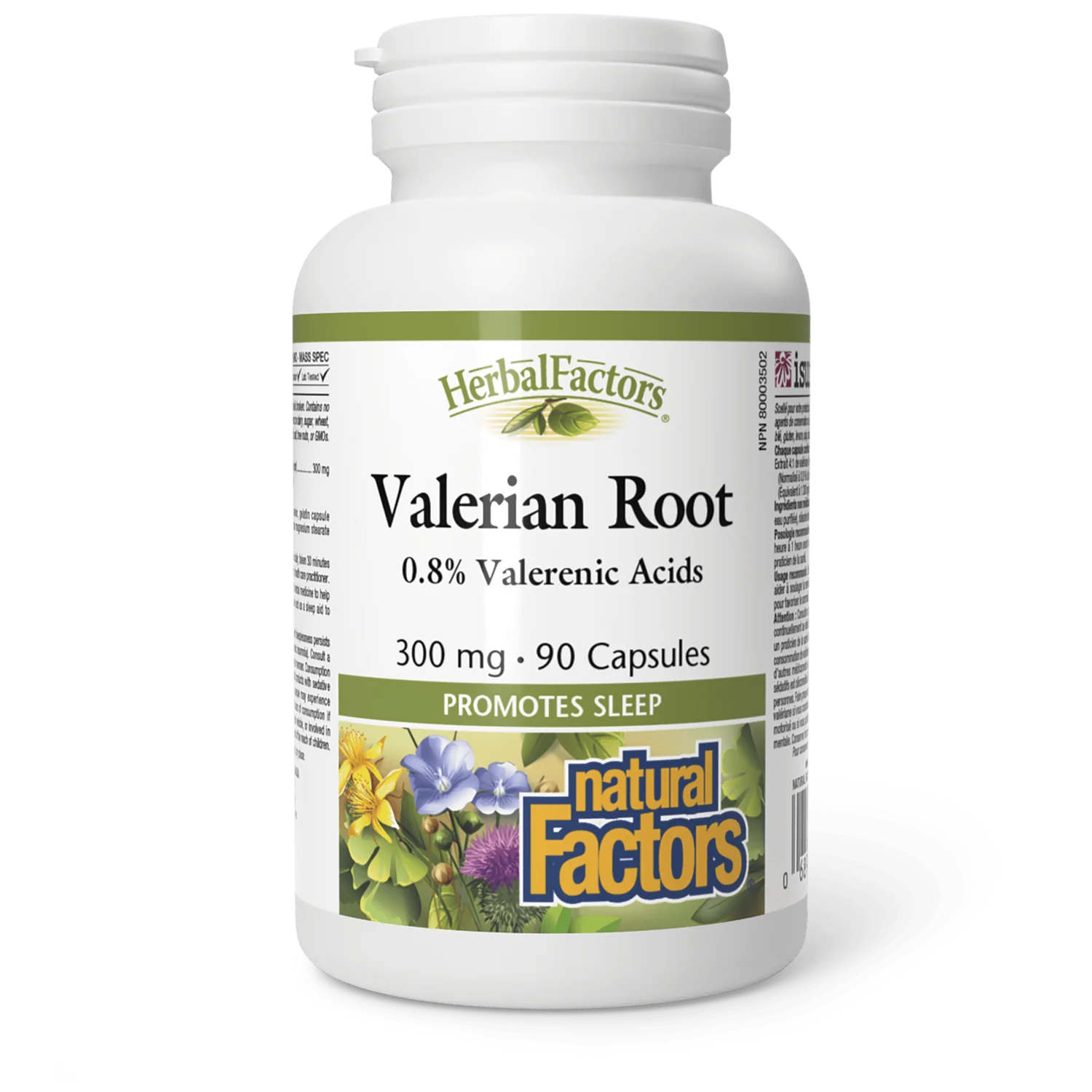 Natural Factors HerbalFactors, Valerian Root 300mg