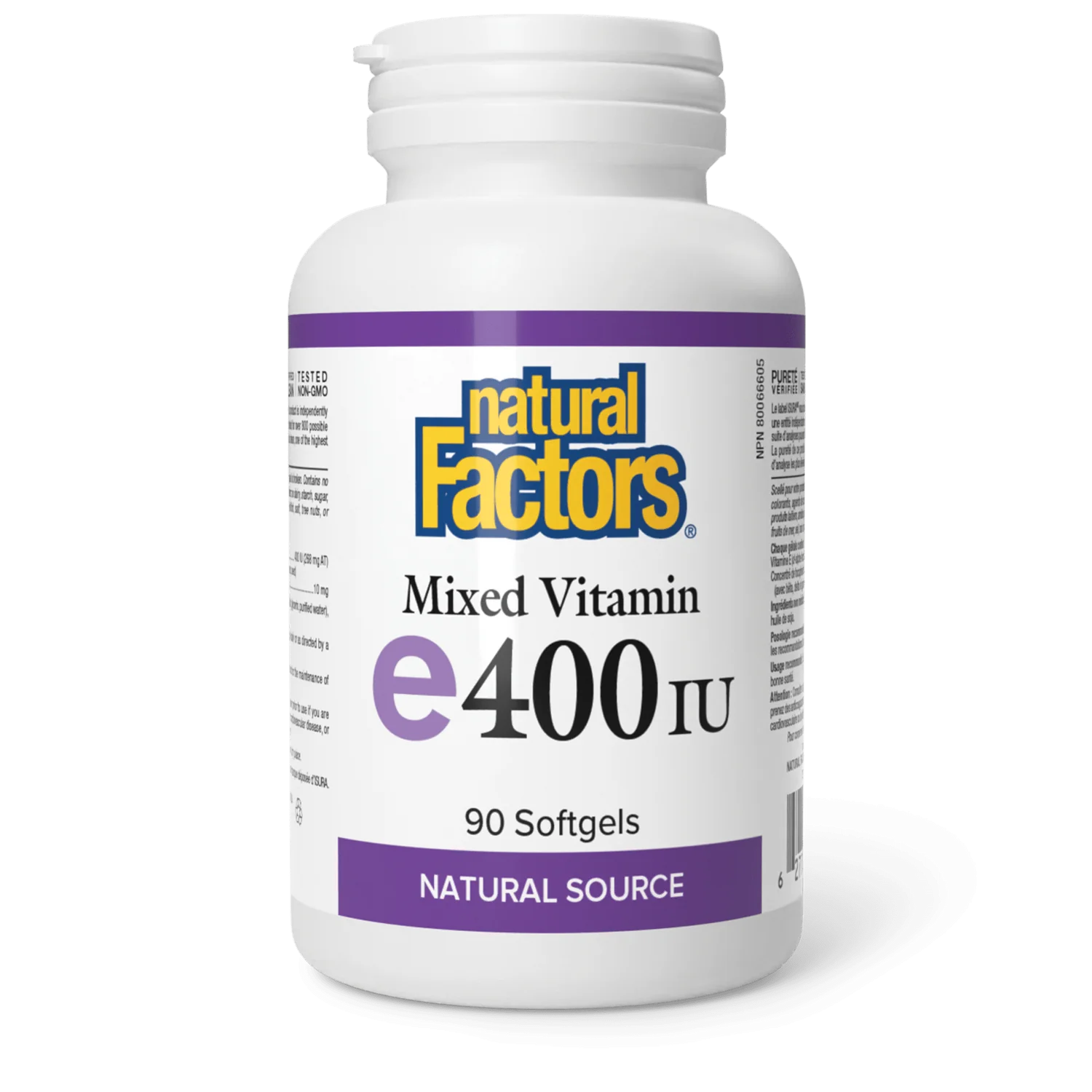 Natural Factors Vitamin E Clear Base 400 IU, Natural Source